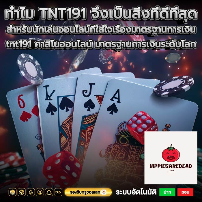 ทำไม TNT191 จึงเป็นสิ่งที่ดีที่สุดสำหรับนักเล่นออนไลน์ที่ใส่ใจเรื่องมาตรฐานการเงิน tnt191 คาสิโนออนไลน์ มาตรฐานการเงินระดับโลก